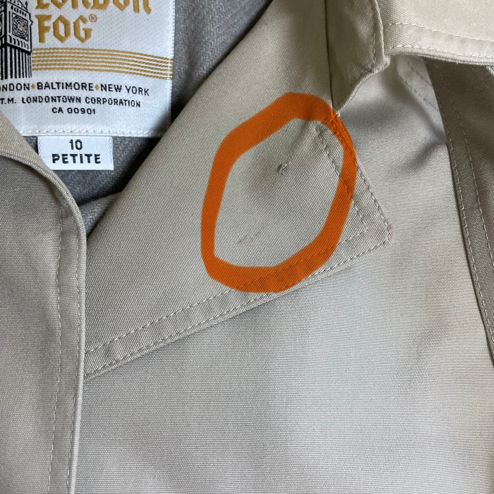 London Fog Beige Trench Coat - Picture 14 of 14